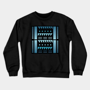 “Dimensional Funk (2)” - V.3 Blue - (Geometric Art) (Dimensions) - Doc Labs Crewneck Sweatshirt